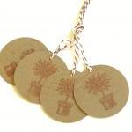 Topiary Tags - Set of 4