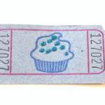 Blue Cupcake Raffle Tickets..