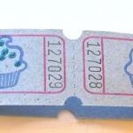 Blue Cupcake Raffle Tickets..