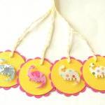 Dinosaur Tags - Set of 4