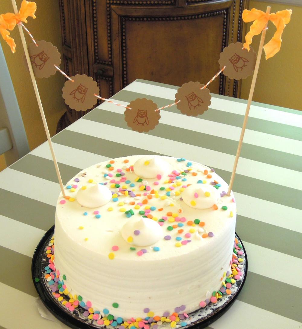 Woodland Owl Cake Topper/Cake Bunting