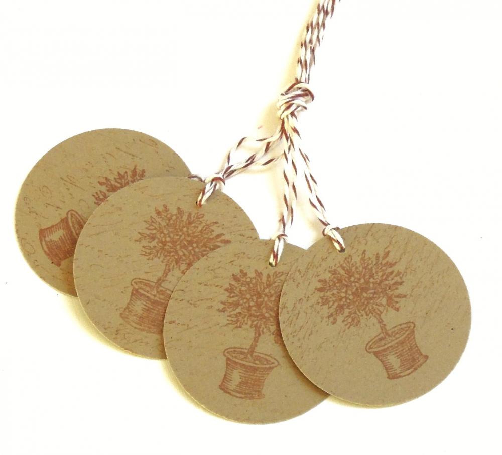 Topiary Tags - Set of 4