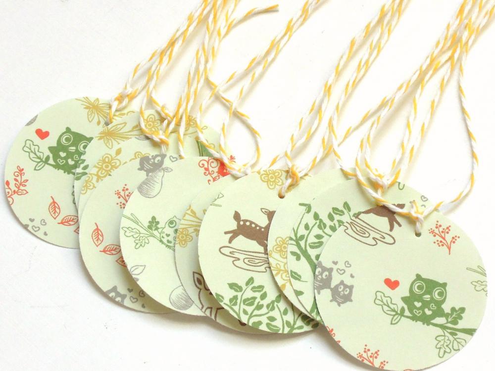 Woodland Love Tags - Set of 10
